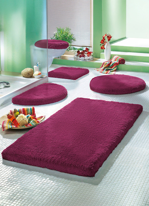 Badgarnituren - Mesana Badgarnitur mit rutschhemmender Rückseite, in Größe 100 (Vorleger halbrund, 50/ 80 cm) bis 112 (Deckelbezug, 47/ 50 cm), in Farbe BRAUN Ansicht 13