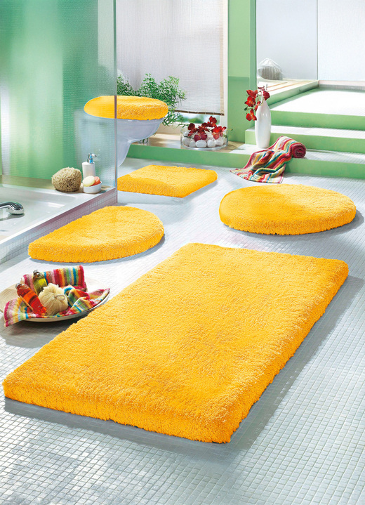 Badgarnituren - Mesana Badgarnitur mit rutschhemmender Rückseite, in Größe 100 (Vorleger halbrund, 50/ 80 cm) bis 112 (Deckelbezug, 47/ 50 cm), in Farbe BRAUN Ansicht 10