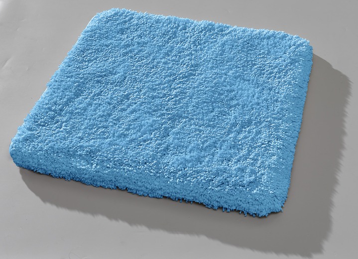 Badgarnituren - Mesana Badgarnitur mit rutschhemmender Rückseite, in Größe 100 (Vorleger halbrund, 50/ 80 cm) bis 112 (Deckelbezug, 47/ 50 cm), in Farbe TÜRKIS Ansicht 2