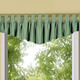 Klassisch - Querbehang mit Schlaufen und Universalschienenband – Farbe GRÜN Klassisch - Querbehang mit Schlaufen und Universalschienenband, in Größe 751 (H40xB150 cm) bis 759 (H40xB350 cm), in Farbe TERRA