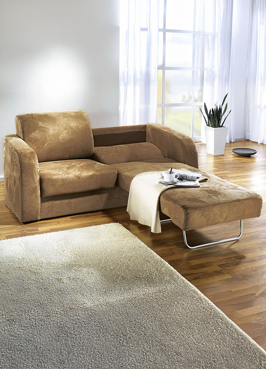 Schlafsofas - Funktionssofa mit pflegeleichtem Microfaser-Bezugsstoff Ansicht 5 Schlafsofas - Funktionssofa mit pflegeleichtem Microfaser-Bezugsstoff, in Farbe BORDEAUX Ansicht 5
