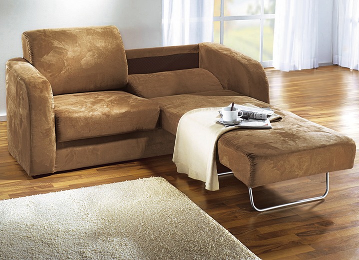 Schlafsofas - Funktionssofa mit pflegeleichtem Microfaser-Bezugsstoff Ansicht 3 Schlafsofas - Funktionssofa mit pflegeleichtem Microfaser-Bezugsstoff, in Farbe BORDEAUX Ansicht 3