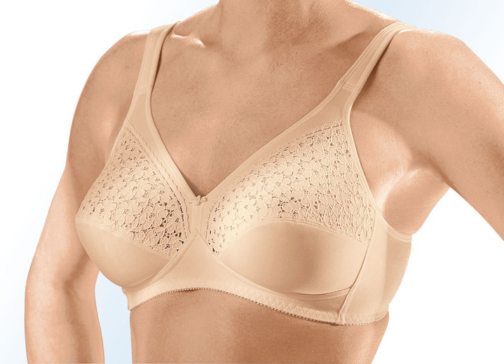 Soft-BH - Speidel Zweierpack BH mit Spitzeneinsätzen in den Obercups Ansicht 2 Soft-BH - Speidel Zweierpack BH mit Spitzeneinsätzen in den Obercups, in Größe 080 bis 110, in Cup B, in Farbe 2X WEISS Ansicht 2