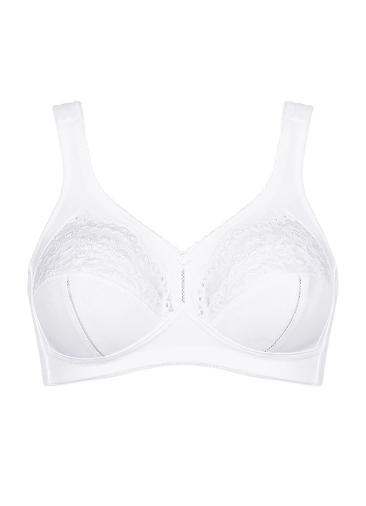 BHs - Triumph-Allegra BH mit höchster Formkraft, in Größe 080 bis 115, in Cup C, in Farbe WEISS Ansicht 2