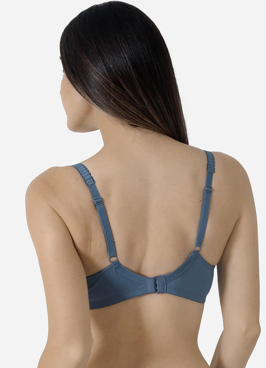 BHs - Sassa Zweierpack Bügel-BH, in Größe 075 bis 100, in Cup B, in Farbe 1X INDIGO, 1X WEISS Ansicht 2