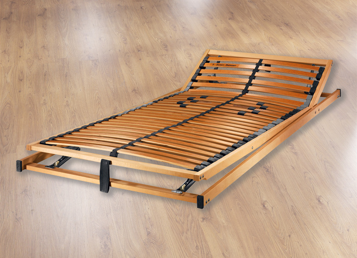 Matratzen & Lattenroste - Mehrzonen-Federholzrahmen von F.A.N. – so liegen Sie richtig!, in Größe 129 (80/190 cm) bis 134 (140/200 cm), in Farbe BUCHE, in Ausführung Kopf- und Fußteil nicht verstellbar Ansicht 2