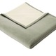 Decken - Schlafdecke von Bocasa mit Veloursbandeinfassung – Farbe SILBER – Ansicht 1 Decken - Schlafdecke von Bocasa mit Veloursbandeinfassung, in Größe 225 (150x200 cm) bis 295 (220x240 cm), in Farbe GRÜN – Farbe SILBER – Ansicht 1