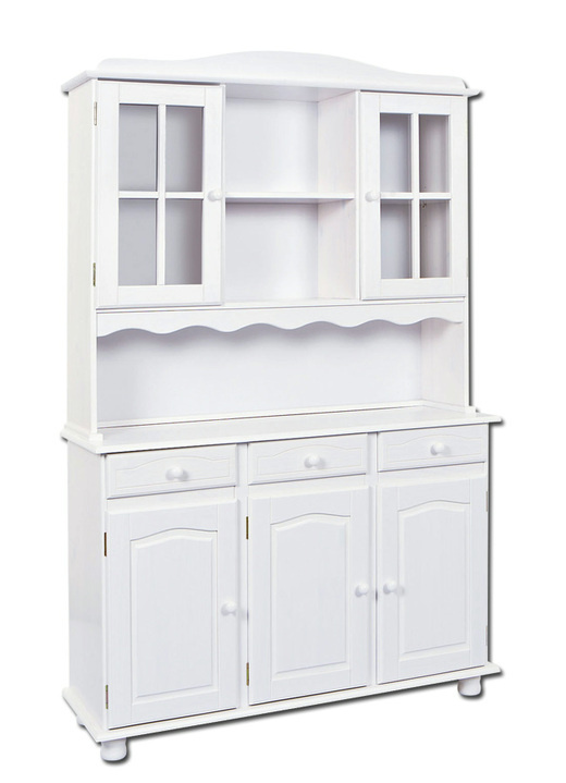 Landhausmöbel - Buffet aus massivem Kiefernholz, in Farbe NATUR, in Ausführung Buffet, 4-türig Ansicht 4