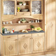 Küchenmöbel - Buffetschrank mit profilierter Front – Farbe BUCHE Küchenmöbel - Buffetschrank mit profilierter Front, in Farbe BUCHE