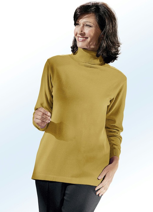 Pullover - Kombifreundlicher Pullover, in Größe 040 bis 060, in Farbe MESSING Ansicht 1