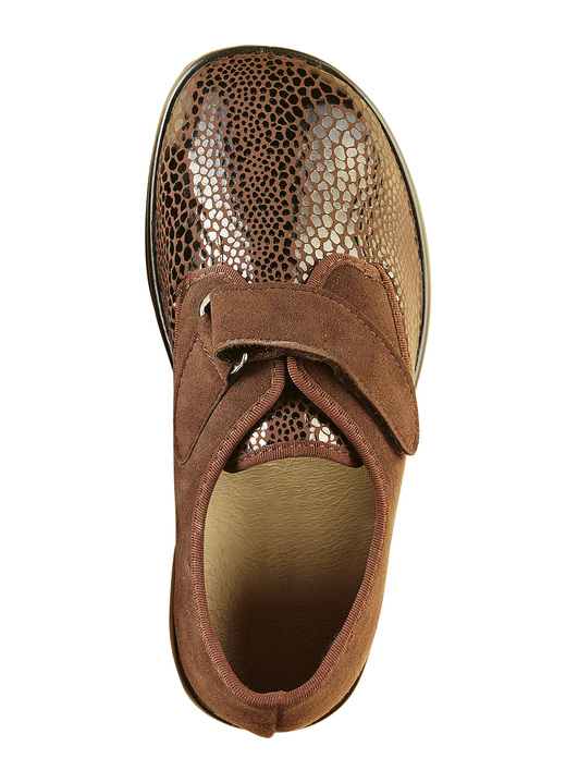 Komfortschuhe - Florett Klett-Halbschuh für Damen und Herren, in Größe 036 bis 047, in Farbe MOCCA Ansicht 2