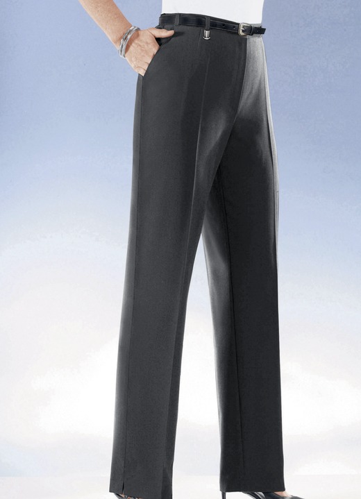 Hosen - Komforthose mit Dehnbundeinsätzen in 6 Farben Ansicht 5 Hosen - Komforthose mit Dehnbundeinsätzen in 6 Farben, in Größe 019 bis 096, in Farbe ANTHRAZIT MEL. Ansicht 5