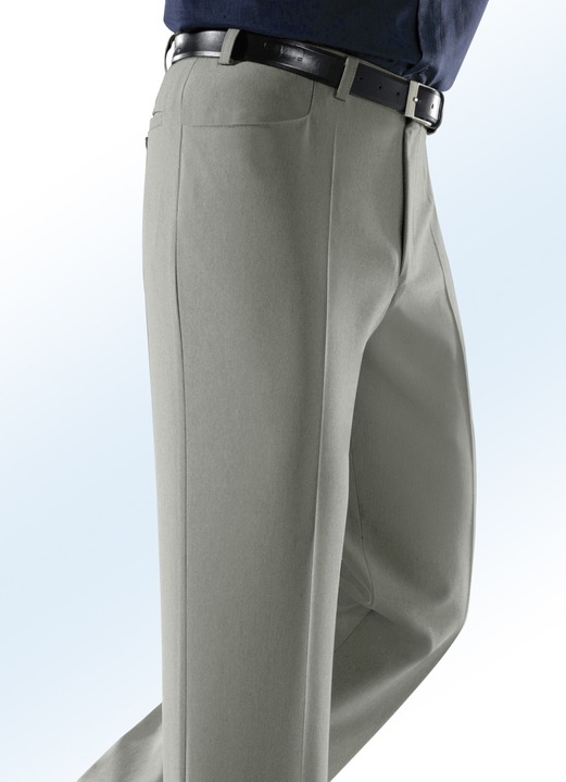 Hosen - „Klaus Modelle“-Hose mit Seitentaschen, in Größe 025 bis 060, in Farbe SCHILF MELIERT Ansicht 1
