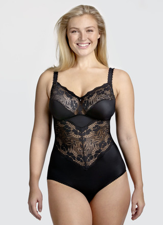 Miss Mary Hosenkorselett mit Elastikspitzeneinsätzen