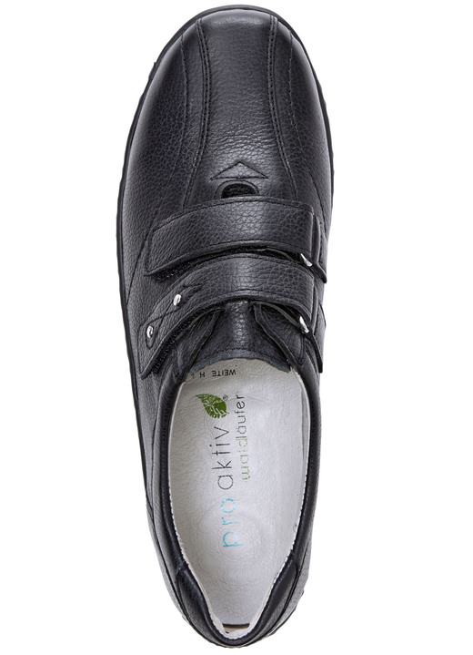 Komfortschuhe - Waldläufer, bequeme Damen-Slipper, Weite H, mit herausnehmbarem Fußbett, in Größe 3 1/2 bis 8, in Farbe BRAUN-SCHWARZ Ansicht 28