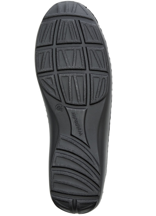 Komfortschuhe - Waldläufer, bequeme Damen-Slipper, Weite H, mit herausnehmbarem Fußbett, in Größe 3 1/2 bis 8, in Farbe WEISS-BUNT Ansicht 27