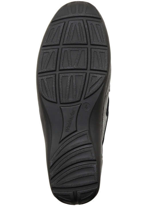 Komfortschuhe - Waldläufer, bequeme Damen-Slipper, Weite H, mit herausnehmbarem Fußbett, in Größe 3 1/2 bis 8, in Farbe BRAUN-SCHWARZ Ansicht 15