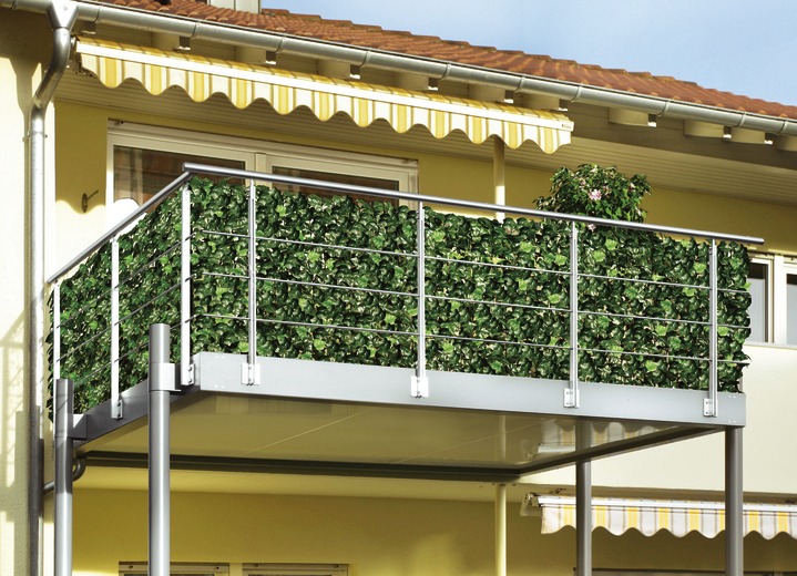 Sichtschutz und Sonnenschutz - Praktischer Sichtschutz aus stabilem Kunststoffgeflecht, in Farbe GRÜN, in Ausführung Efeu Ansicht 1
