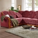 Polstermöbel - Polsterecke mit Bettfunktion und Bettkasten – Farbe BORDEAUX – Ansicht 1 Polstermöbel - Polsterecke mit Bettfunktion und Bettkasten, in Farbe GOLD – Farbe BORDEAUX – Ansicht 1