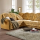 Polstermöbel - Polsterecke mit Bettfunktion und Bettkasten – Farbe GOLD – Ansicht 1 Polstermöbel - Polsterecke mit Bettfunktion und Bettkasten, in Farbe GOLD – Farbe GOLD – Ansicht 1