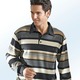 Hemden, Pullover & Shirts - Poloshirt in 3 Farben, in Größe 046 bis 062, in Farbe MARINE-BLAU- SCHLAMM-BEIGE