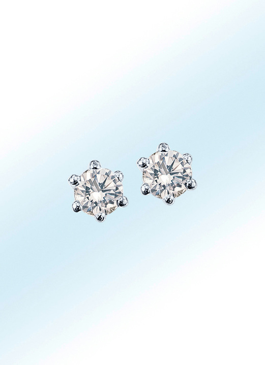 Solitar Ohrstecker Mit Brillanten Damenschmuck Echt Gold Brigitte Hachenburg