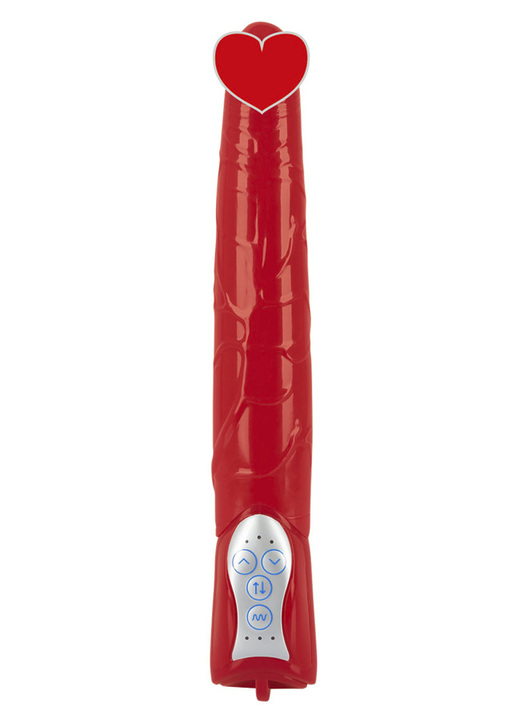 Erotik - Vibrator mit automatischer Stoßfunktion, in Farbe ROT