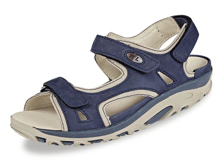 Waldläufer, sportliche Damen-Sandalen, Weite H, mit herausnehmbarem Fußbett