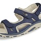 Komfortschuhe - Waldläufer, sportliche Damen-Sandalen, Weite H, mit herausnehmbarem Fußbett, in Größe 3 1/2 bis 8, in Farbe MARINE-BEIGE