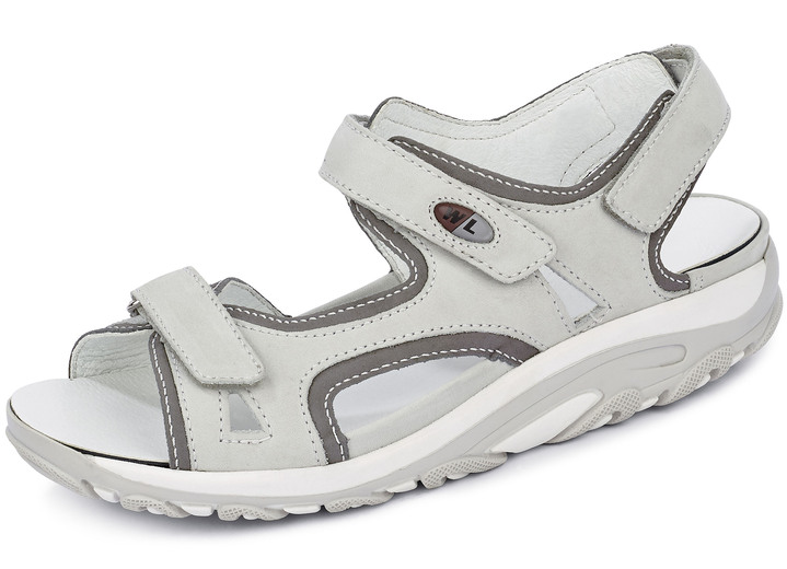 Komfortschuhe - Waldläufer, sportliche Damen-Sandalen, Weite H, mit herausnehmbarem Fußbett, in Größe 3 1/2 bis 8, in Farbe EISGRAU-GRAFIT Ansicht 1