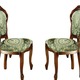 Stilmöbel - Stühle aus massivem Buchenholzgestell, in Farbe DUNKELGRÜN, in Ausführung 2er-Set Stühle
