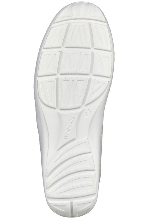 Komfortschuhe - Waldläufer, bequeme Damen-Slipper, Weite H, mit herausnehmbarem Fußbett, in Größe 4 bis 8 1/2, in Farbe BLEU Ansicht 6