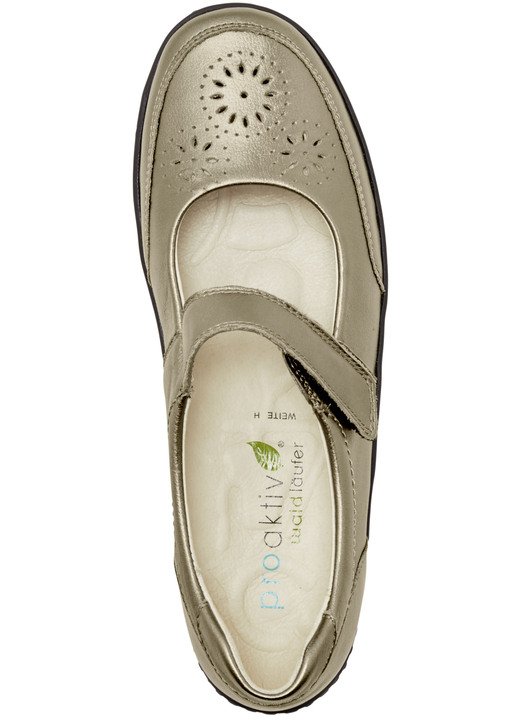 Komfortschuhe - Waldläufer, bequeme Damen-Slipper, Weite H, mit herausnehmbarem Fußbett, in Größe 4 bis 8 1/2, in Farbe BLEU Ansicht 8