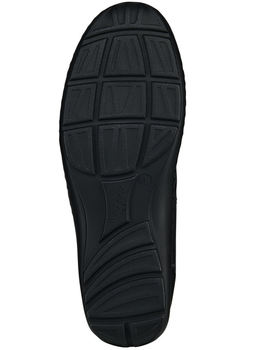 Komfortschuhe - Waldläufer, bequeme Damen-Slipper, Weite H, mit herausnehmbarem Fußbett, in Größe 4 bis 8 1/2, in Farbe BLEU Ansicht 12