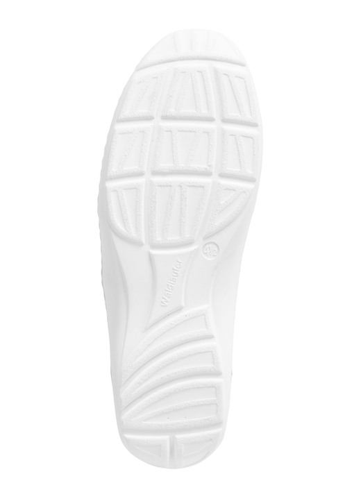 Komfortschuhe - Waldläufer, bequeme Damen-Slipper, Weite H, mit herausnehmbarem Fußbett, in Größe 4 bis 8 1/2, in Farbe BLEU Ansicht 3