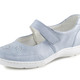 Komfortschuhe - Waldläufer, bequeme Damen-Slipper, Weite H, mit herausnehmbarem Fußbett, in Größe 4 bis 8 1/2, in Farbe BLEU – Farbe BLEU – Ansicht 1