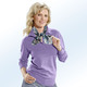 Pullover - Pullover in Feinstrick mit Schurwolle – Farbe FLIEDER Pullover - Pullover in Feinstrick mit Schurwolle, in Größe 036 bis 050, in Farbe NATURWEISS