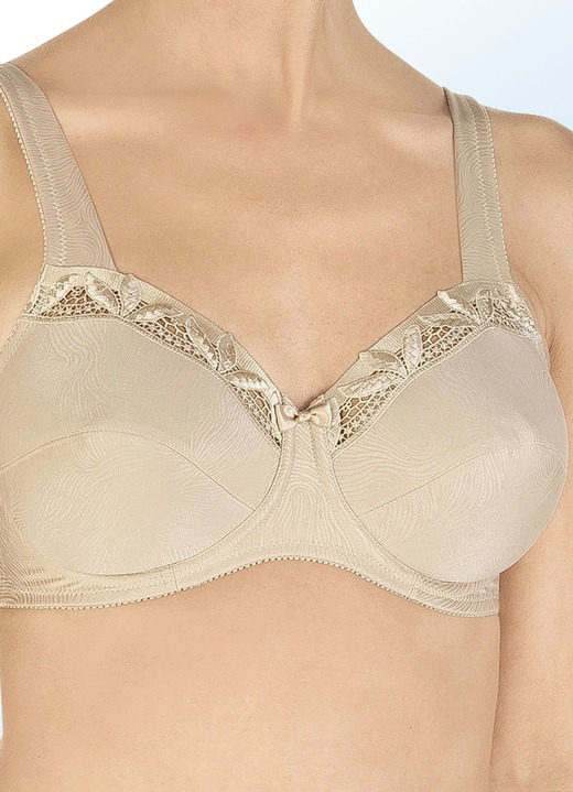 BHs - Felina Bügel-BH mit Stickereispitze Ansicht 2 BHs - Felina Bügel-BH mit Stickereispitze, in Größe 070 bis 105, in Cup C, in Farbe SAND Ansicht 2