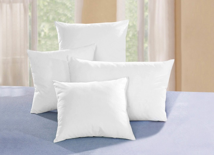 Wohnaccessoires - Kissenfüllung verschiedene Ausführungen, in Größe 105 (Kissen 40x40 cm) bis 110 (Kissen 50x50 cm), in Farbe CREME