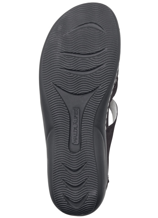 Komfortschuhe - Waldläufer Sandale mit verstellbaren Riemchen, in Größe 4 1/2 bis 9, in Farbe SCHWARZ Ansicht 2