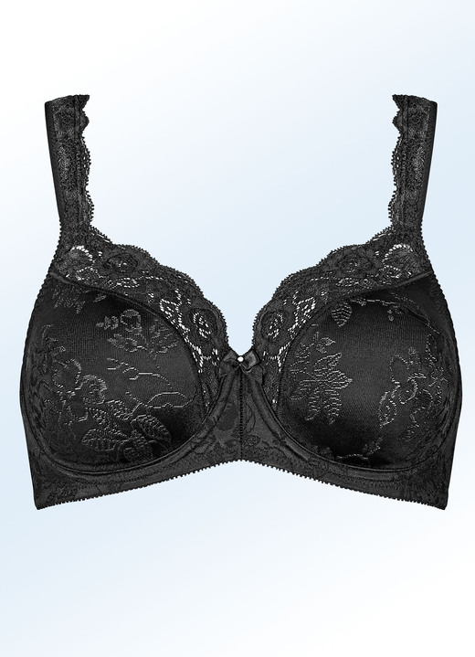 BHs - Triumph-Stellina Bügel-BH mit Jacquardmuster Ansicht 5 BHs - Triumph-Stellina Bügel-BH mit Jacquardmuster, in Größe 075 bis 100, in Cup C, in Farbe SCHWARZ Ansicht 5