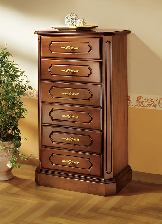 Garderobenmöbel - Schubladenkommode, in Farbe KIRSCHBAUM Ansicht 2