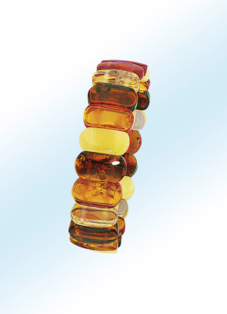 Armband, echte bunte Naturbernsteine