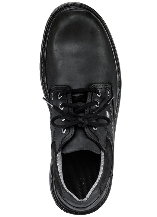 Slipper & Schnürschuhe - GINO GALANTE, atmungsaktive Herren-Schnürschuhe, mit herausnehmbarem Fußbett, in Größe 040 bis 047, in Farbe SCHWARZ Ansicht 2