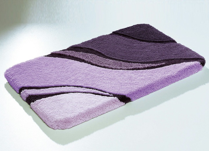 Badgarnituren - Moderne Badgarnitur von Kleine Wolke, in Größe 100 (Vorleger halbrund, 50/ 80 cm bis 112 (WC-Deckelbezug mit Kordel, 47/ 50 cm)), in Farbe GRÜN Ansicht 3