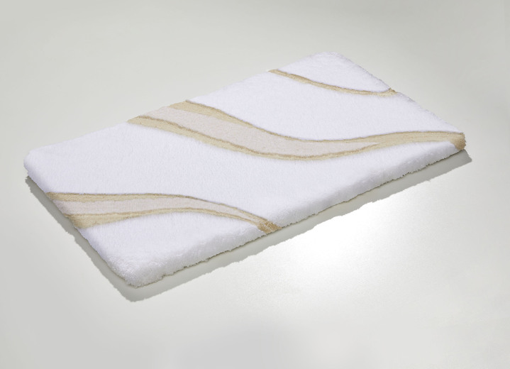 Badgarnituren - Moderne Badgarnitur von Kleine Wolke, in Größe 100 (Vorleger halbrund, 50/ 80 cm bis 112 (WC-Deckelbezug mit Kordel, 47/ 50 cm)), in Farbe GRÜN Ansicht 18