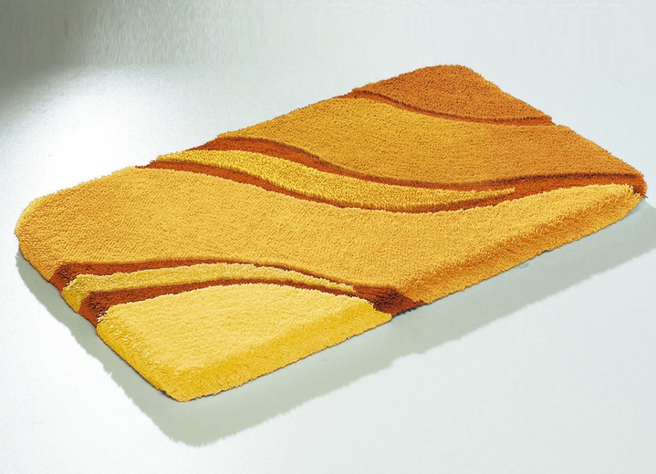 Badgarnituren - Moderne Badgarnitur von Kleine Wolke, in Größe 100 (Vorleger halbrund, 50/ 80 cm bis 112 (WC-Deckelbezug mit Kordel, 47/ 50 cm)), in Farbe BRAUN Ansicht 13