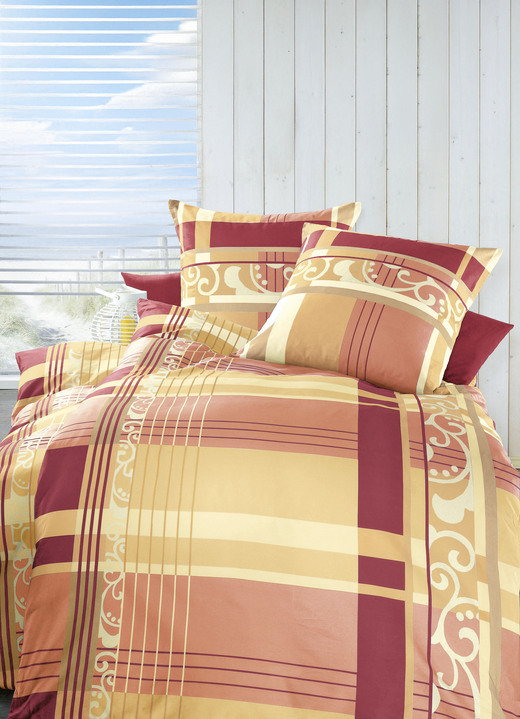 Bettwäschegarnituren - Bettwäsche-Garnitur in verschiedenen Qualitäten, in Größe 112 (80/80 cm + 135/200 cm) bis 115 (80/80 cm + 155/220 cm), in Farbe BLAU Ansicht 3