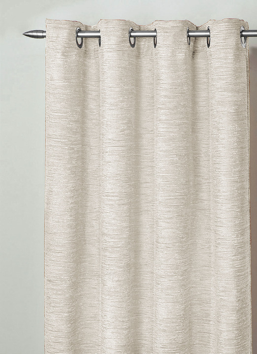 Klassisch - Fensterdekoration aus schwerer Thermo-Chenille-Qualität, in Größe 364 (H150xB135 cm) bis 464 (H245xB270 cm), in Farbe HELLBLAU, in Ausführung mit Universalschienenband Ansicht 9