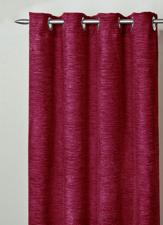 Klassisch - Fensterdekoration aus schwerer Thermo-Chenille-Qualität Ansicht 5 Klassisch - Fensterdekoration aus schwerer Thermo-Chenille-Qualität, in Größe 364 (H150xB135 cm) bis 464 (H245xB270 cm), in Farbe TERRA, in Ausführung mit Universalschienenband Ansicht 5